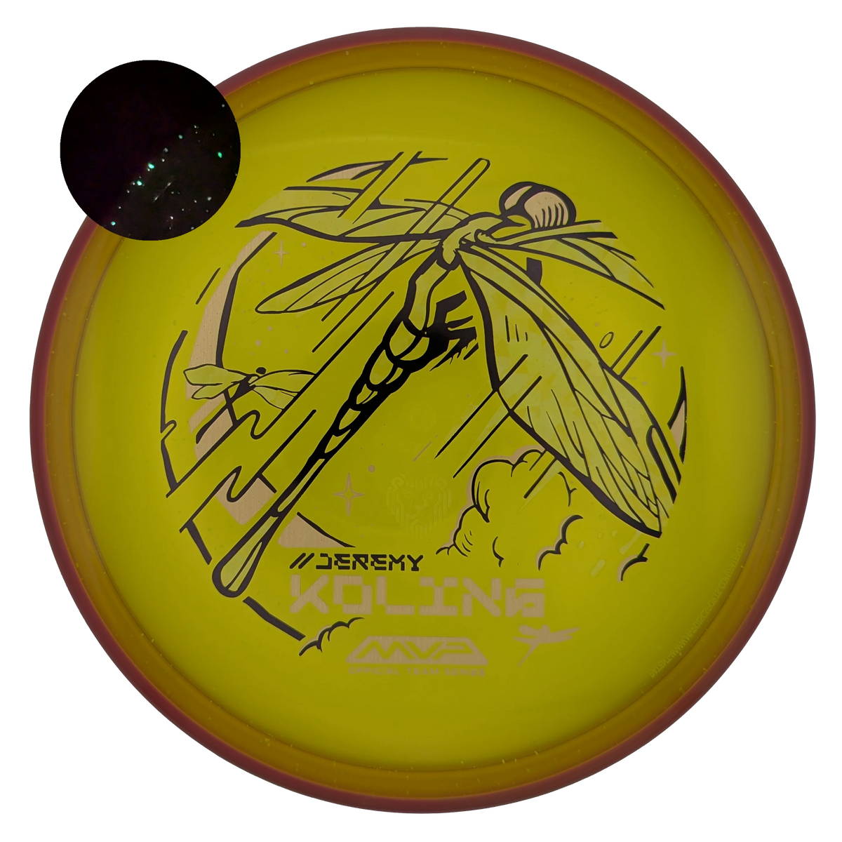 Axiom Tempo, Particle Glow Proton, Yellow with Pink Rim, 168.9