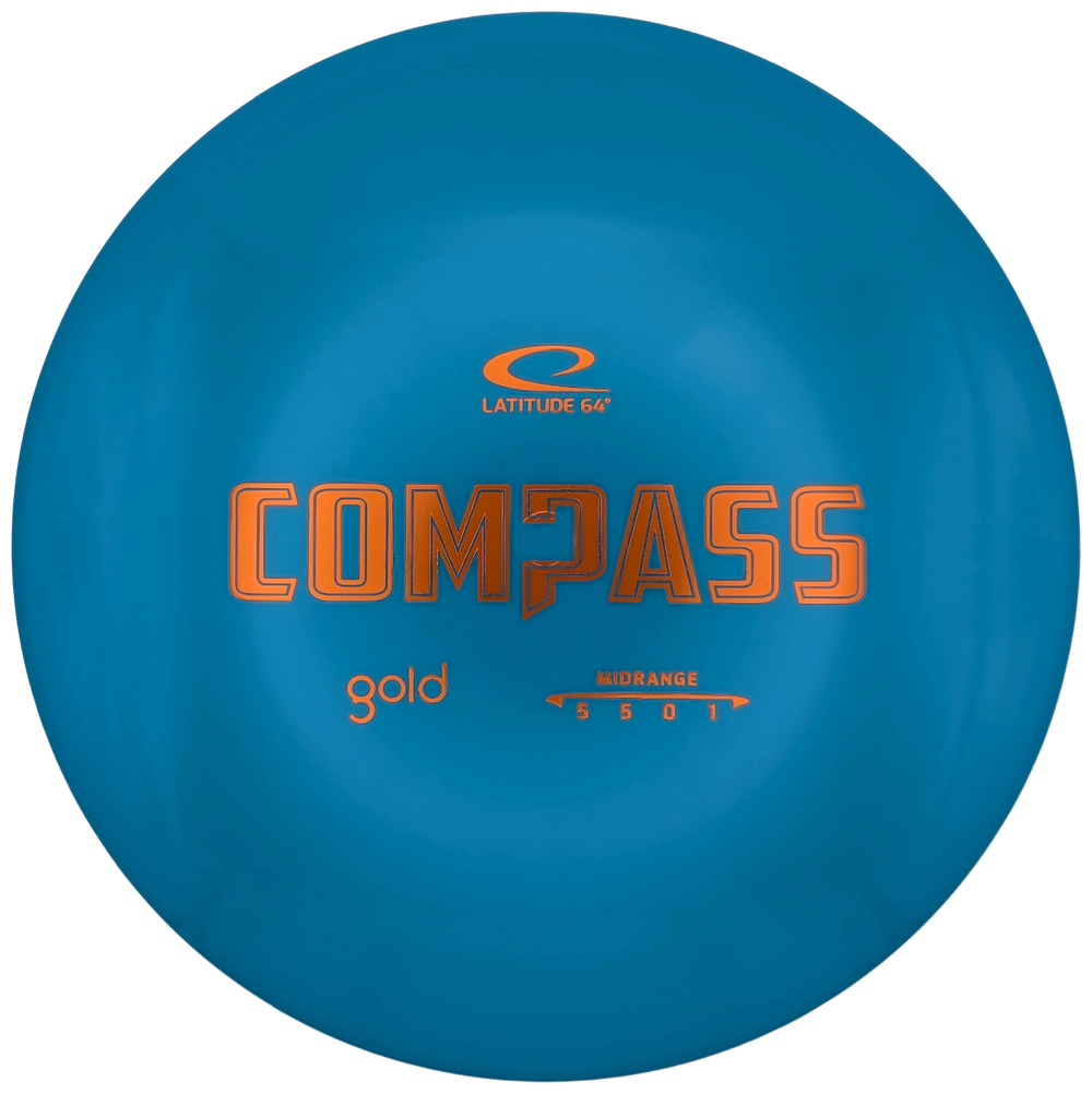 Latitude 64 Compass, Gold, Turquoise, 179.6