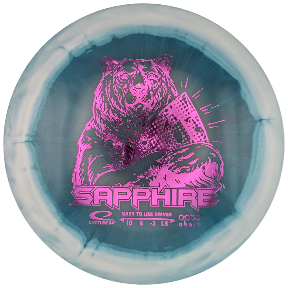 Latitude 64 Sapphire, Opto Orbit, Turquoise with White Rim, 162.7